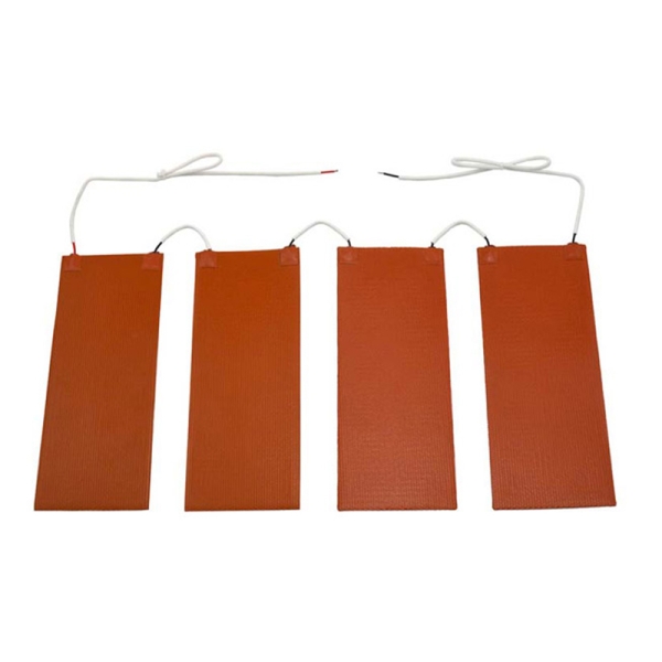 Silicone battery heating film