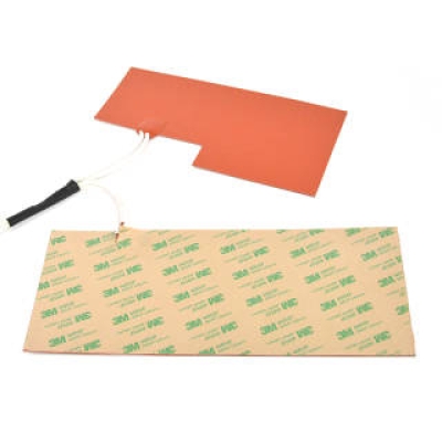 Silicone battery heating film